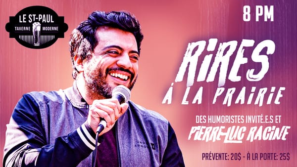 Rires à La Prairie - Gala d'humour au St-Paul Taverne Moderne