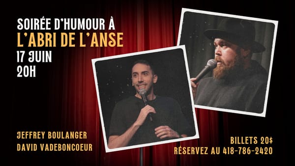Show d'Humour Jeffrey Boulanger & David Vadeboncoeur