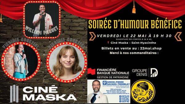 soirée d’humour bénéfice